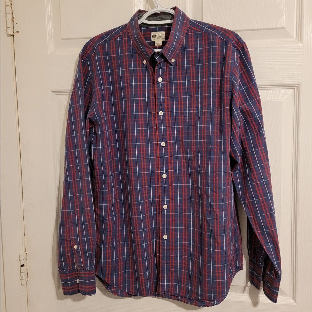 J.Crew mens long sleeve button up shirt
